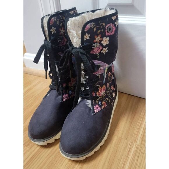 Bohemian Hummingbird Pola Leather Boots 8 - Picture 3 of 8